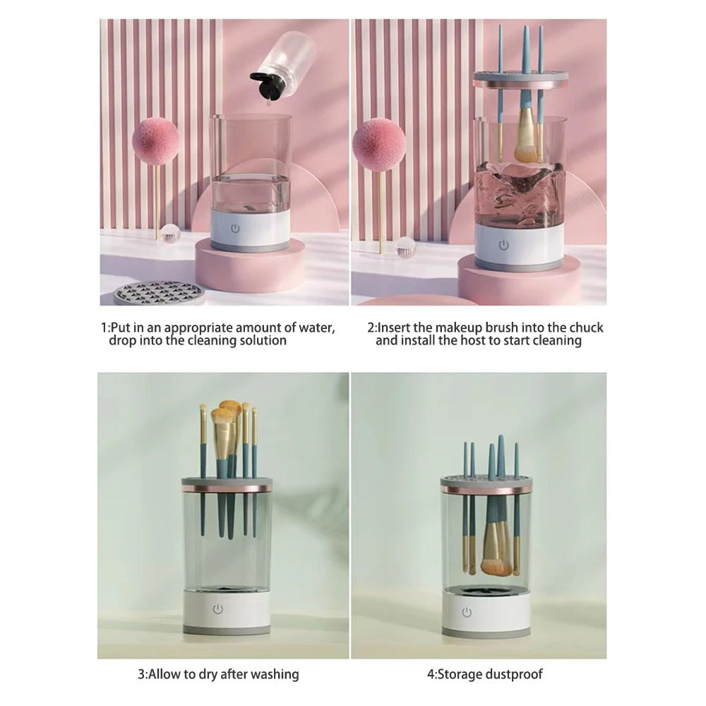 PureBrush Pro™ – Automatic Makeup Brush Cleaner