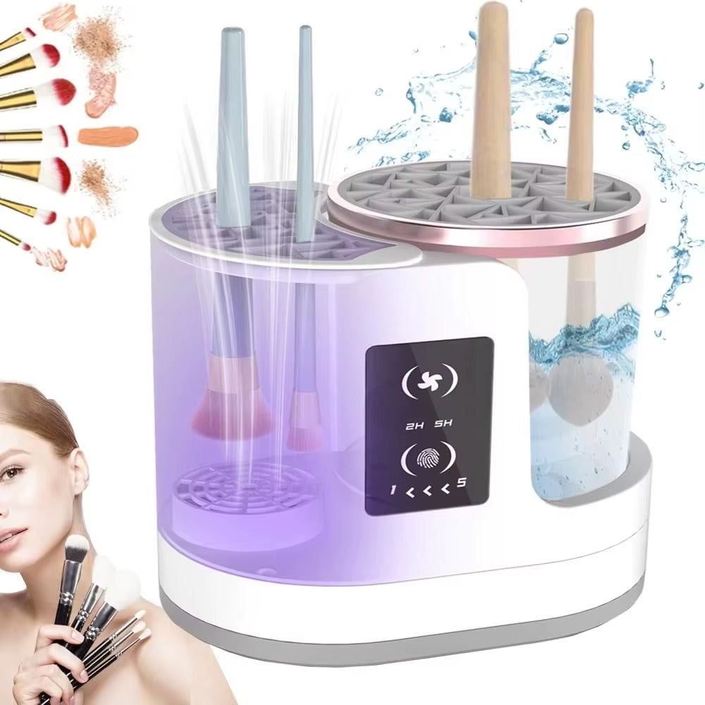 PureBrush Pro+™ 3-in-1 Makeup Brush Cleaner + UV Dryer